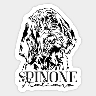 Funny Proud Spinone Italiano dog portrait Sticker